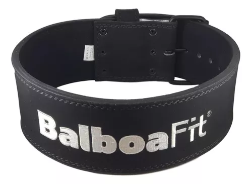 Cinturón De Cuero 10mm Balboafit Powerlifting Gym Fitness
