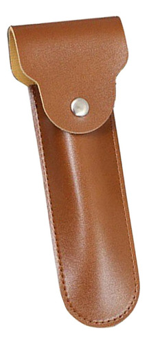 Estojo De Viagem Para Barbeador, Bolsa Castanho Brilhante