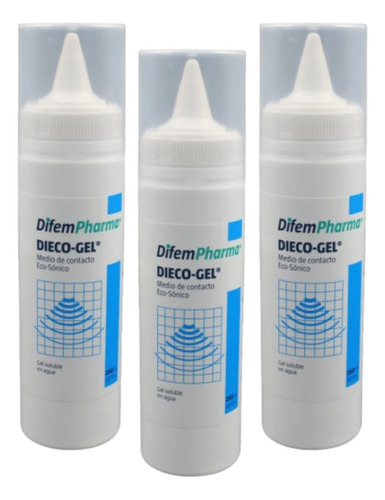 Gel Dieco-gel Conductor Ultrasonido 250 Ml Pack 3 Unidades 
