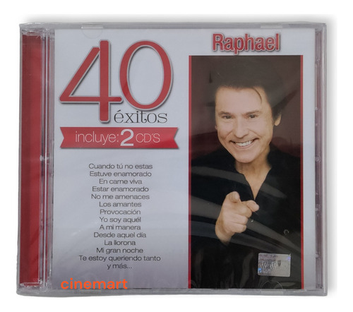 Raphael 40 Exitos 2 Discos Cd 's (40 Canciones)