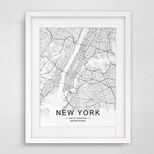 Impresión - Mapa Del Centro De La Ciudad De Nueva York