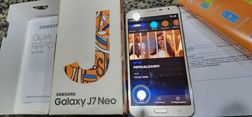 Celular Sansung J7 Neo Com Tv Usado/estado De Novo Raridade! Ouro (Usado)