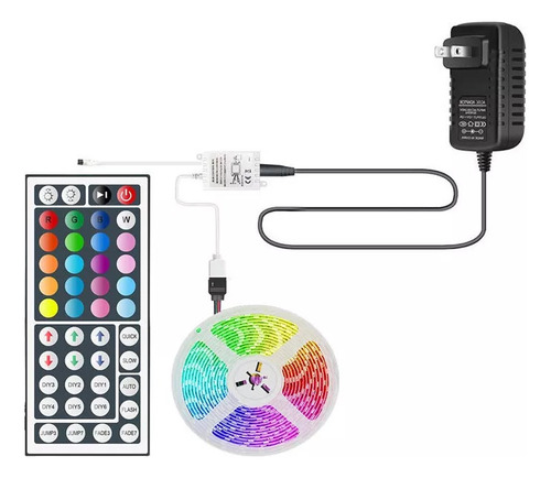 Tira Cinta Luces Led Rgb Iluminacion 10 Mt App Conector