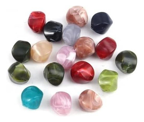 Heyiwell 20pc Mezcla Color Acrílico Spacer Beads Patrón De X