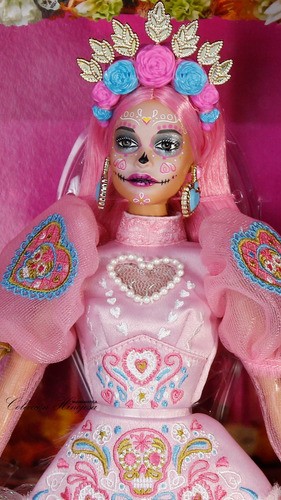 Mattel Barbie Pink Magnolia Día De Muertos 2023 Premium