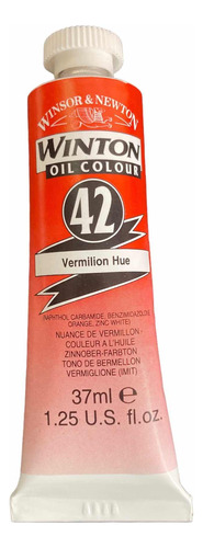 Óleo Winsor & Newton 37 Ml - Color  Vermillion Hue   (42)