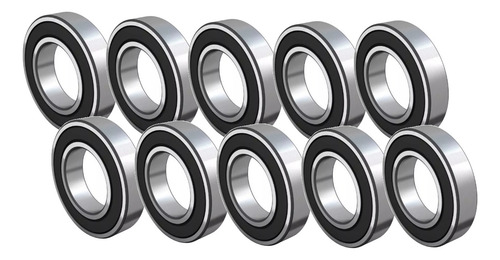 Kit Com 10 Peças - Rolamento 6203 - 17 X 40 X 12