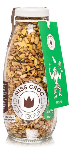 Kit 6x: Granola Crispy Pesto Garrafa Miss Croc 140g