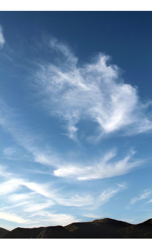 Vinilo Decorativo 20x30cm Montaña Nubes Cielo Tierra M13