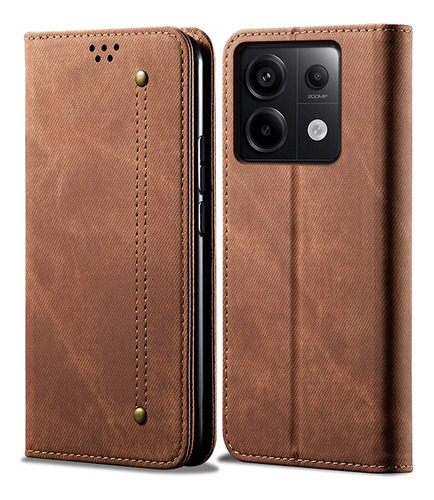 For Redmi Note 13 Pro 5g Denim Wallet Card Slot Holder Case