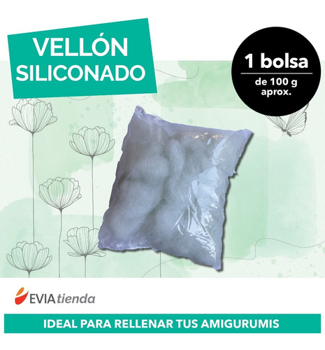 100 G De Vellón Siliconado Para Amigurumis De Eviatienda