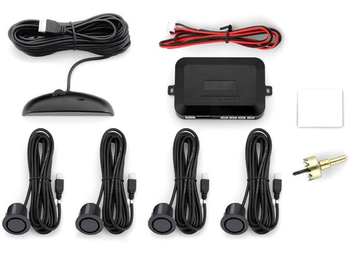 Imagen 6 de 10 de Guardtex Gps-4b831kit 4 Sensores De Estacionamiento Negro
