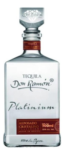 Paquete De 3 Tequila Don Ramón Rep. Cristalino Platinum 700 