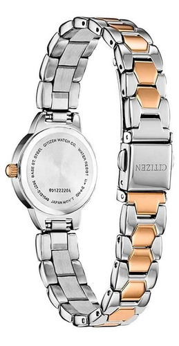 Reloj Citizen Quartz Analog Ez701650d Mujer Color de la malla Plateado Color del bisel Blanco Color del fondo Blanco