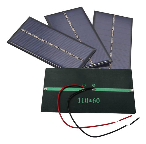 4 Mini Paneles Solares De 5 V 6 V 1 W Mini Celdas Solar...