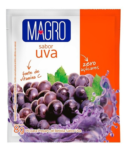 Suco De Uva Refresco Zero Açúcar 8g Magro