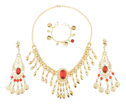 India Dance Belly Dance Jewelry Collar De , Aretes, Cadena A