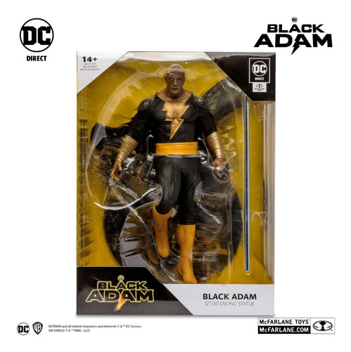 Figura De 30 Centímetros Black Adam Dc Comics.