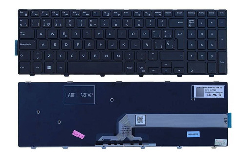 Teclado Negro Para Dell Inspiron 15-3541 15-5552 15-5555