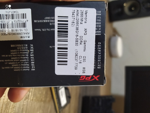 Imagem 3 de 3 de Memória Xpg Gammix D30,8gb,2666mhz,ddr4