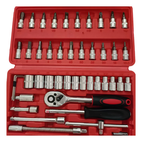 Set Dados Raches Cuadrante 1/2 Pulgadas 46 Piezas Kit