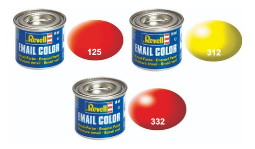 Set Revell Pinturas Tonos Luminous Chillantes P/ Modelismo