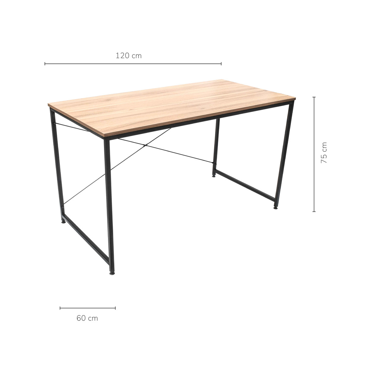 Escritorio Top Living Desk-3 melamina de 120cm x 71.5cm x 60cm