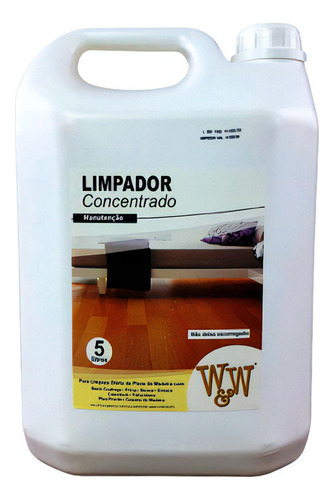 Limpador Concentrado W&w 5l - Limpa E Conserva O Piso