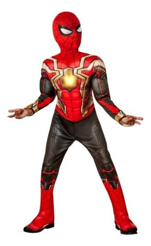 Spiderman Disfraz Niño Iron Spider Con Musculos Y Luz