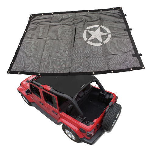 Toldo Malla Red Sombra Jeep Wrangler Jl 4 Puertas Sahara