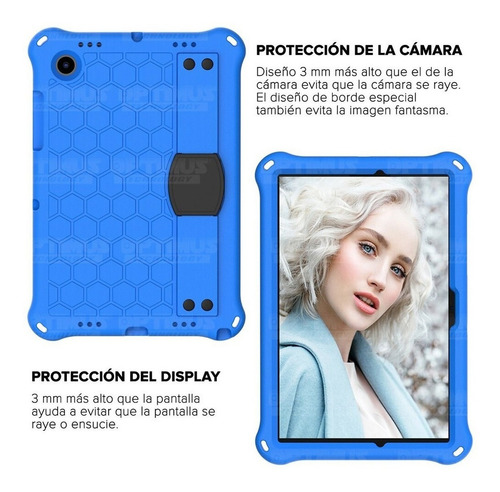 Case Protector Soporte Para Galaxy Tab A8 10.5 2021 Anticaíd