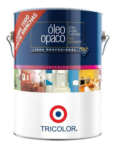 Oleo Opaco Profesional Tricolor Negro Galon