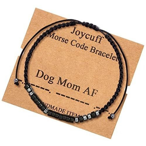 Joycuff Perro Mamá Af Morse Código Pulseras Para Cmg4u