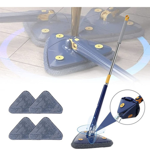 Limpador De Parede Com Base Triangular De 360°