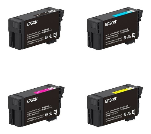 Combo Cartuchos Epson T40v Plotter T3170 Nero + Colores 