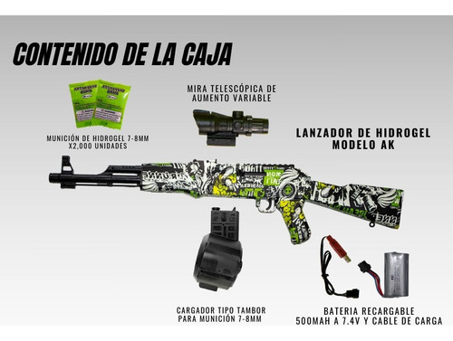 Lanzador De Hidrogel Ak Juguete De Hidrogel Automatico (Usado)