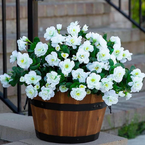 4 Paquetes Flores Artificiales Falsas Decorativas Flower