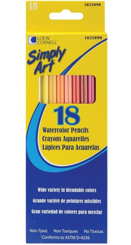 Set De 18 Lapices De Colores Para Acuarelas