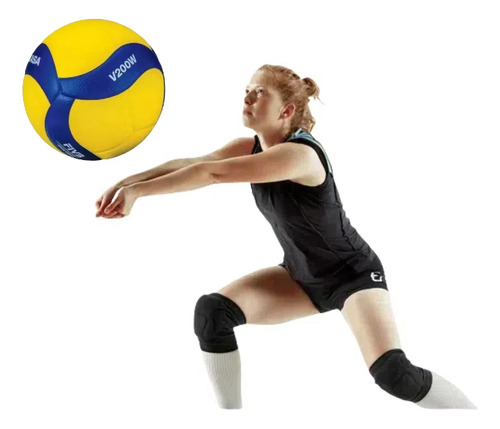Voleibol V200wz Con Un Par De Muñequeras, 6 Piezas