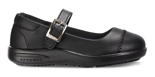 Imagen 2 de 6 de Zapatos Colegial Lorik Negro-negro Para Niña Croydon