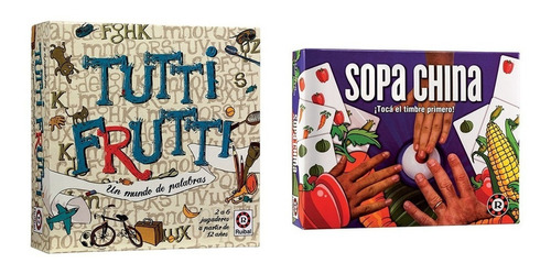 Juego Tutti Frutti + Sopa China Ruibal Original (+ 5 Años)