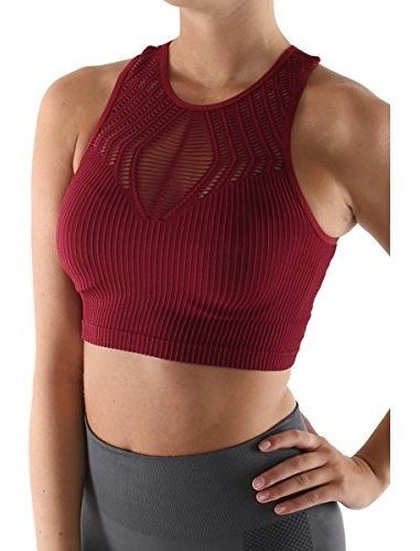 Tops - Moda Para Mujer Yoga Crop Top Comforts Pads Sujetador