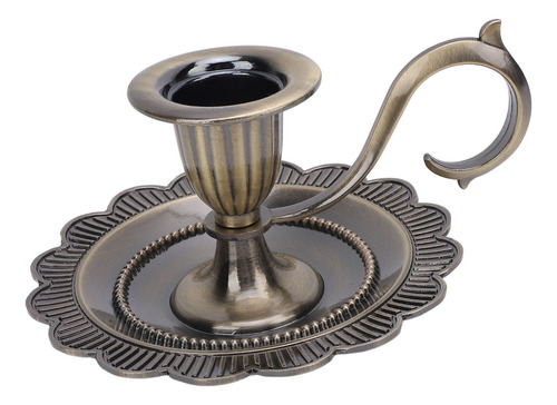 Candelabro Portátil Retro Con Soporte Para Velas De Mesa