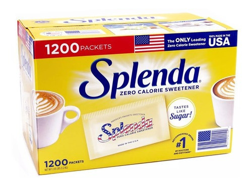 Splenda Adoçante 1200 Saches Importado Usa Pronta Entrega