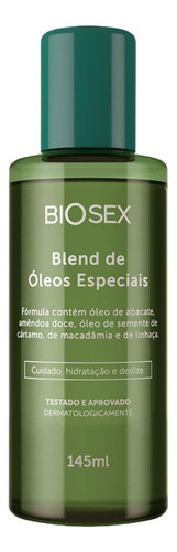  Óleo De Massagem Sensual Blend Natural Vegano Biosex 145 Ml