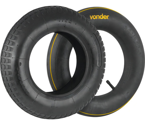 Pneu Com Câmara De Ar Para Carrinho De Mão 3,25 X 8
