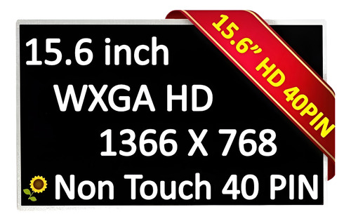 Pantalla Lcd Laptop 15.6 Hd 40 Pin Acer Hp Dell B156xw02