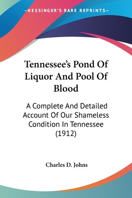 Libro Tennessee's Pond Of Liquor And Pool Of Blood: A Com...