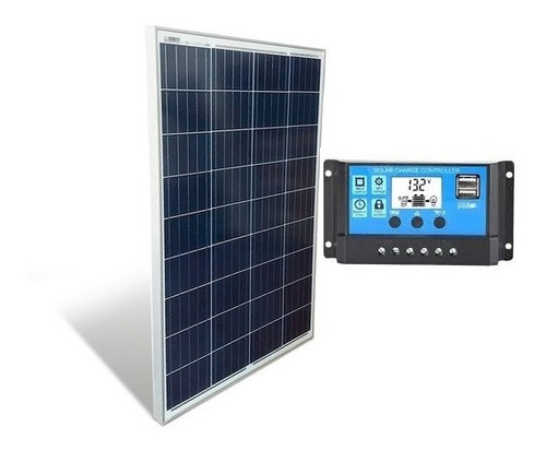 Kit Painel Placa Energia Solar Fotovoltaica 50w+10w  60w