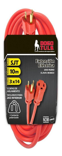 Extension Electrica 3x14 10 Mts Uso Rudo Color 51993